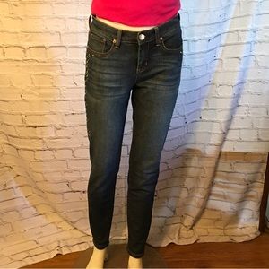 Ladies  Seven7 brand studded blue jeans size 2 girlfriend style